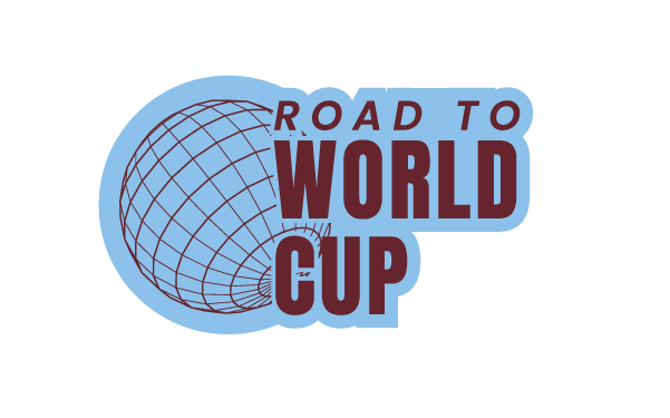 Road to World Cup sticker celeste y bordo